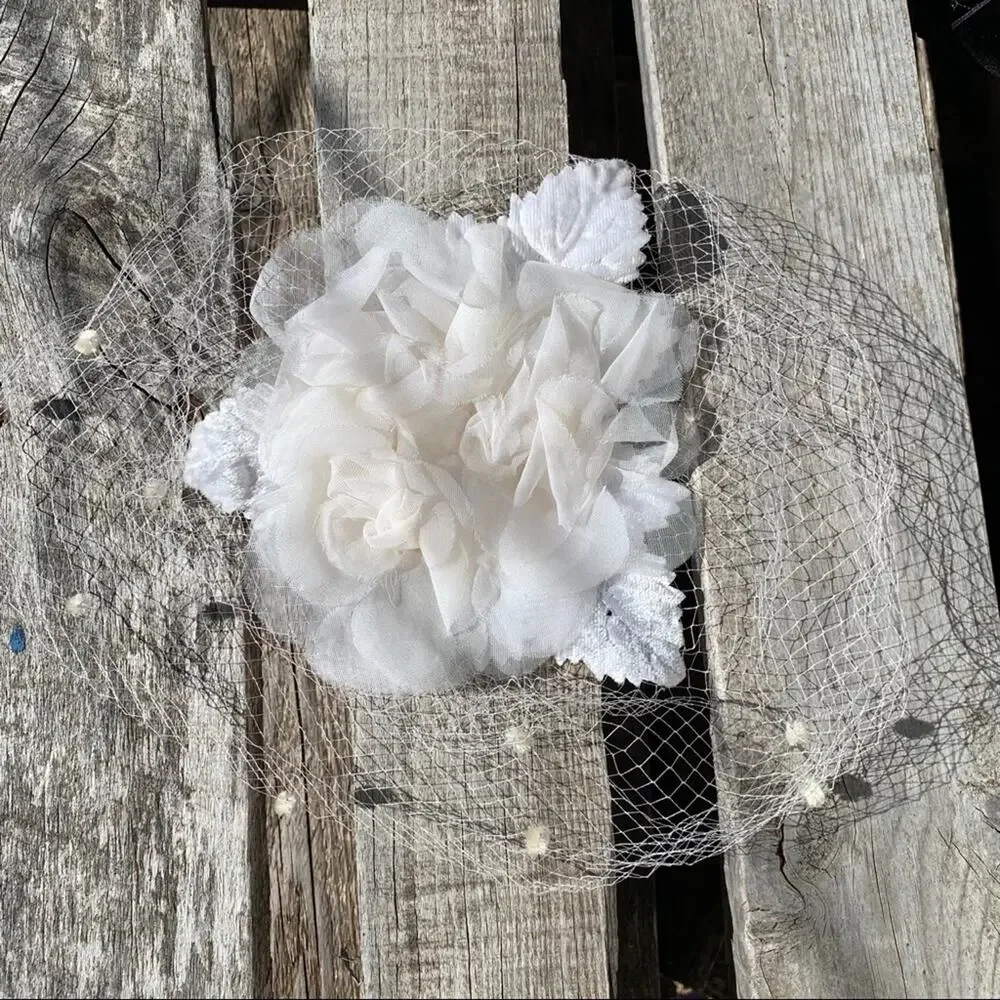 Vintage pillbox netting hat set of 3 Union Made - Picture 5 of 10